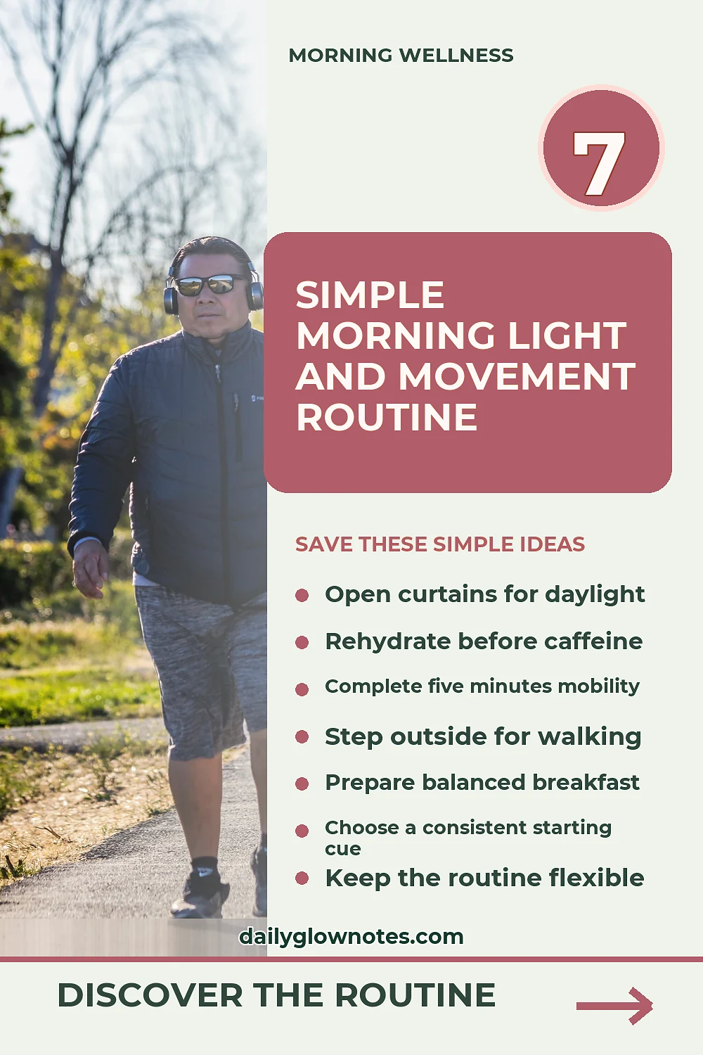 A Five-Step Morning Light and Movement Sequence