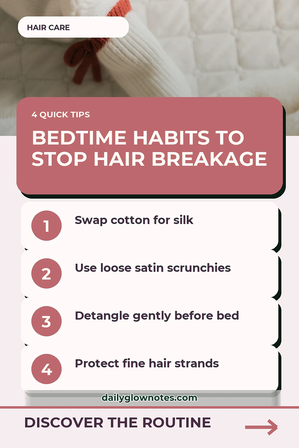 The Nighttime Friction Audit: Small Bedtime Habits That Stop Mechanical Breakage on Thinning Hair