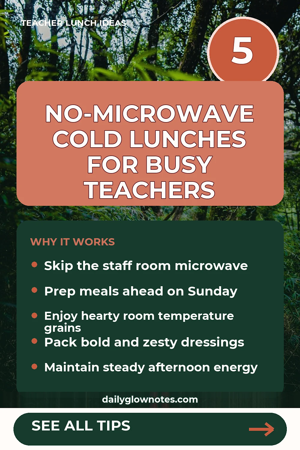 No-Microwave Workweek Lunch Prep Ideas for Teachers and Educators