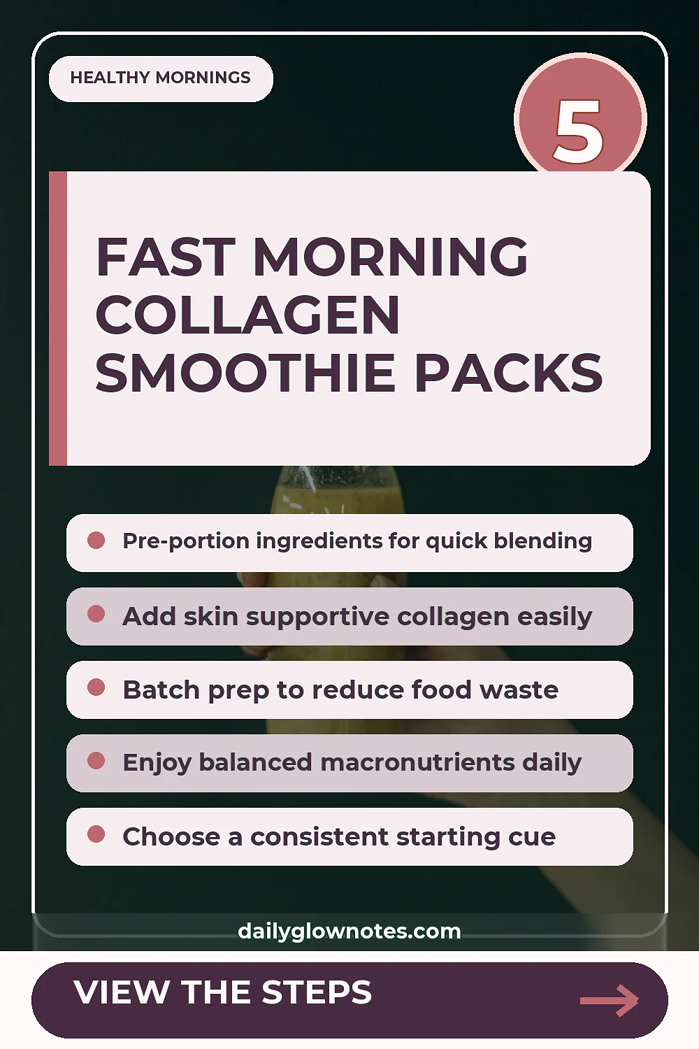 Make-Ahead Collagen Smoothie Packs for Fast Morning Routines