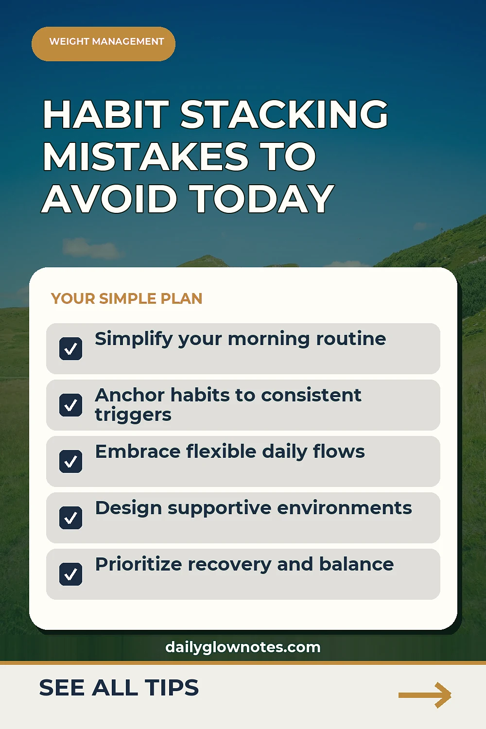 5 Habit Stacking Mistakes That Stall Weight Management Progress