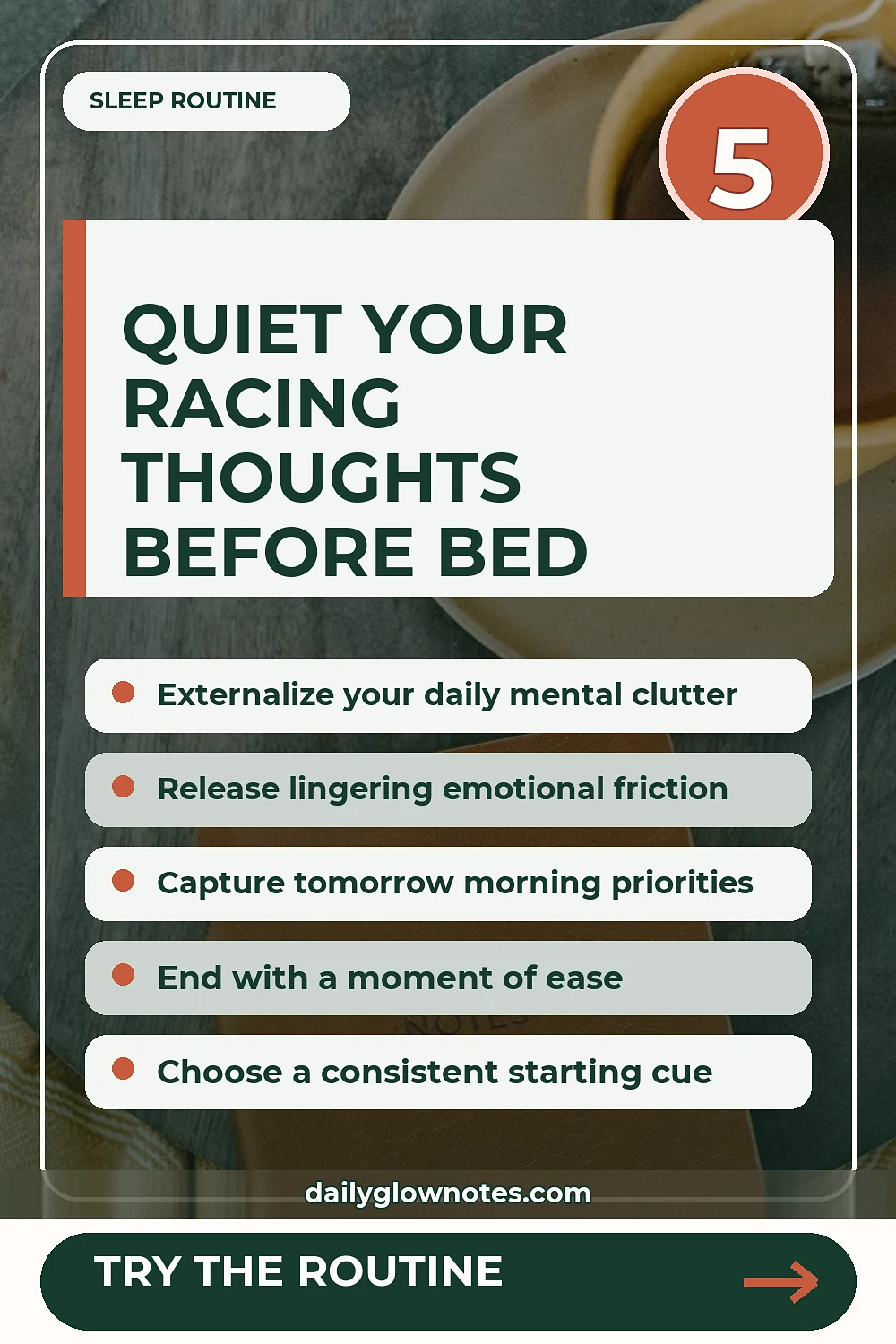 Quiet Your Mind at Night: A Practical Brain-Dump Routine Before Bed