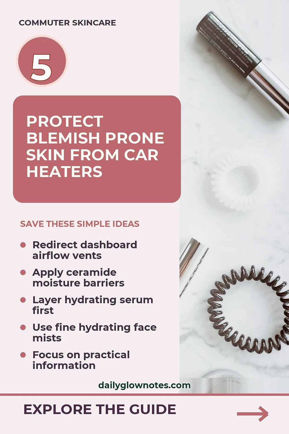 Protecting Blemish-Prone Skin From Morning Car Heater Drafts During Commutes