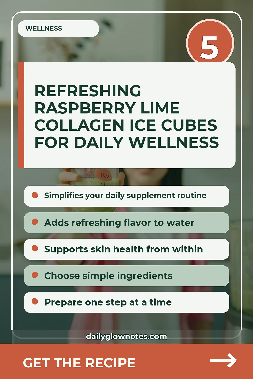 Raspberry Lime Collagen Ice Cubes