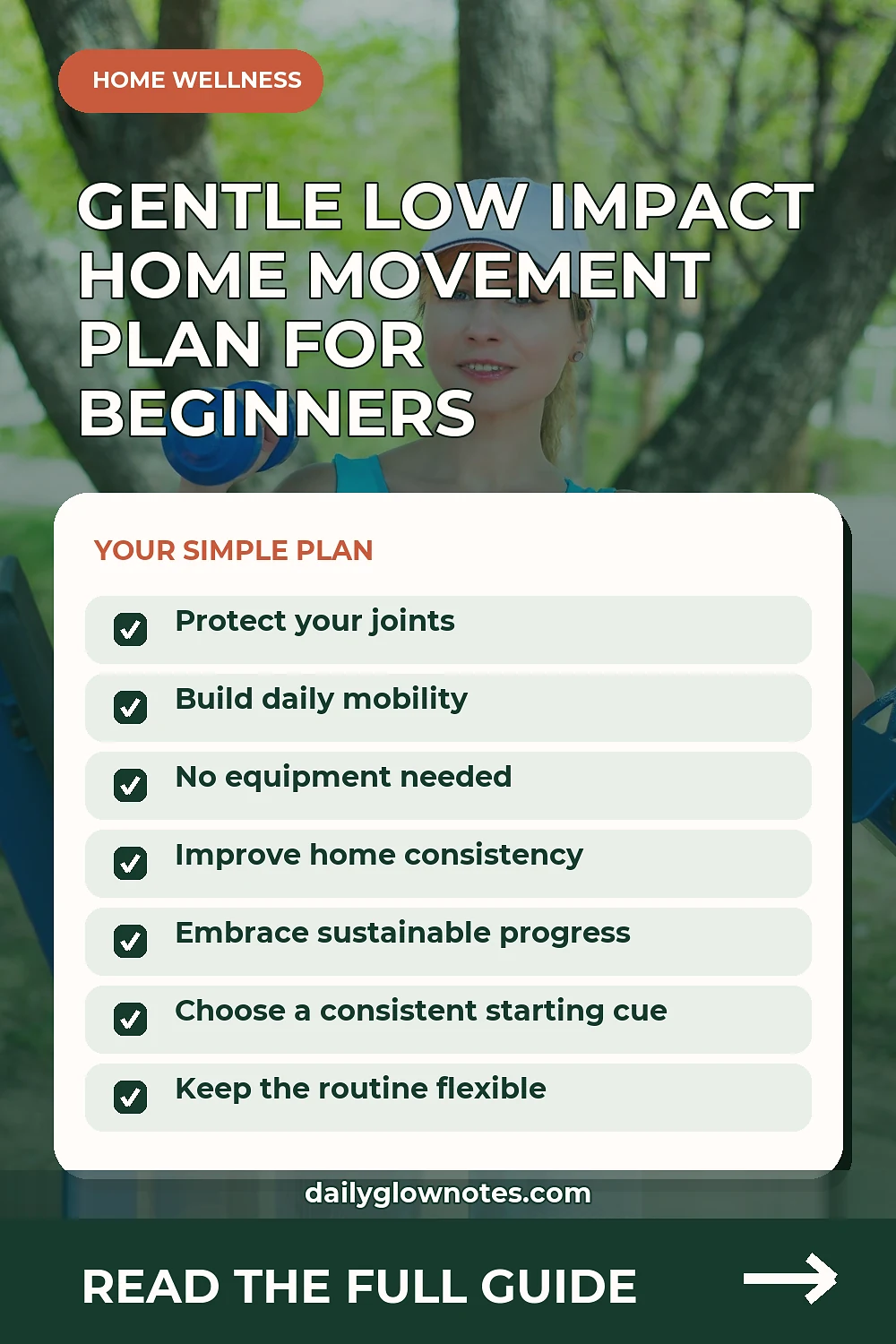 Gentle Low Impact Movement Plan for Beginners at Home
