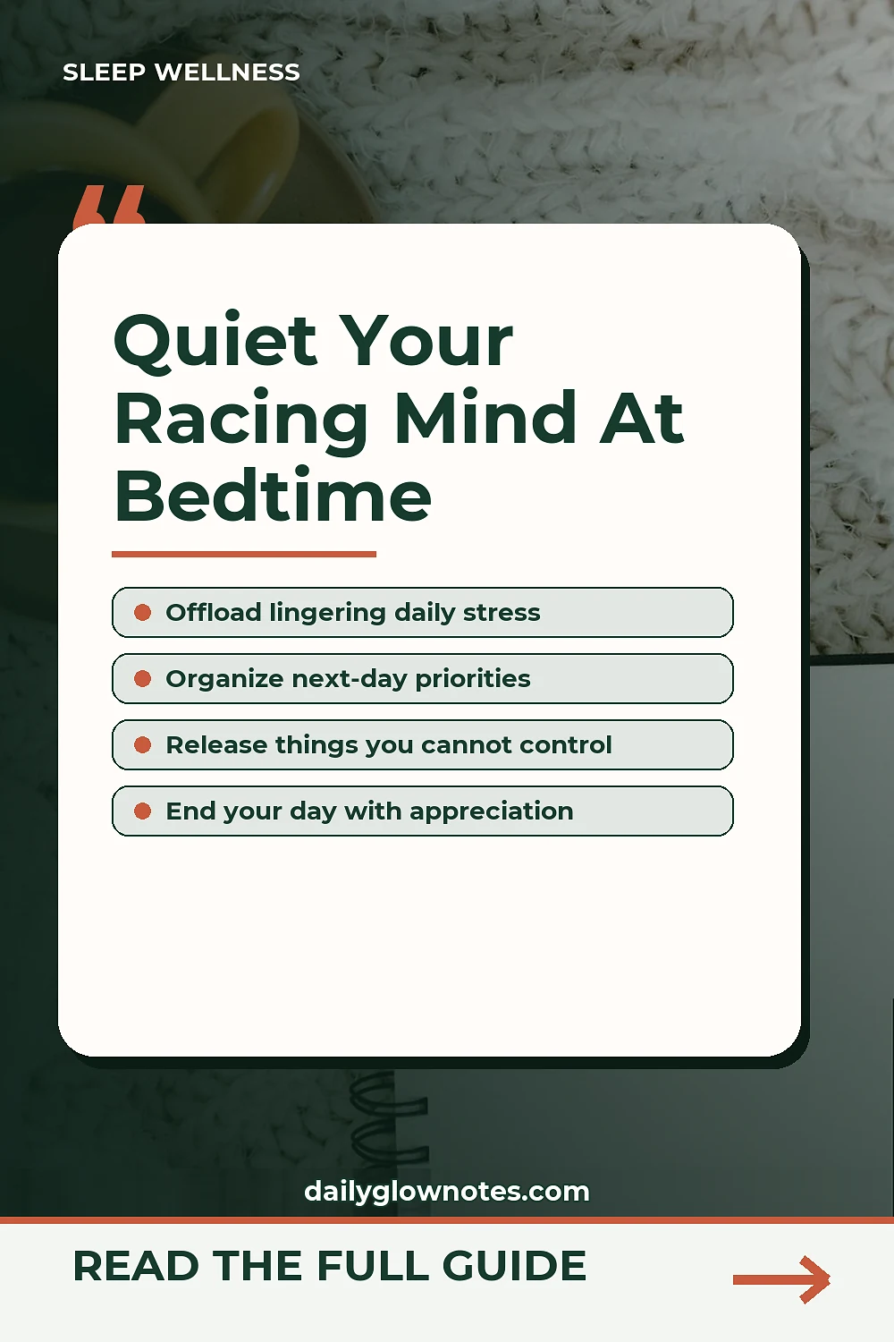 Clear Your Head Before Bed with These Evening Journal Prompts