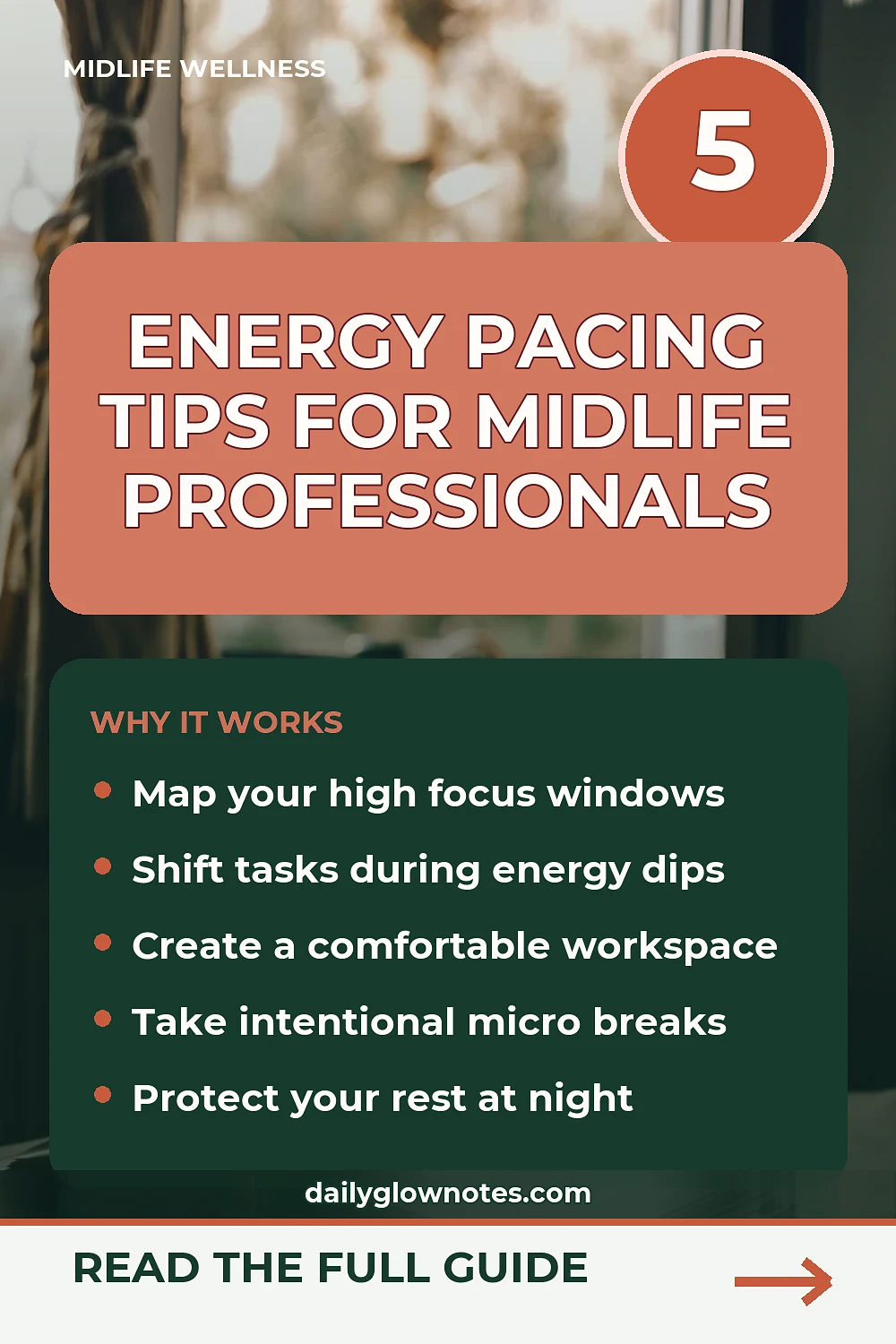 Energy Pacing for Midlife Professionals: Surviving Demanding Workdays