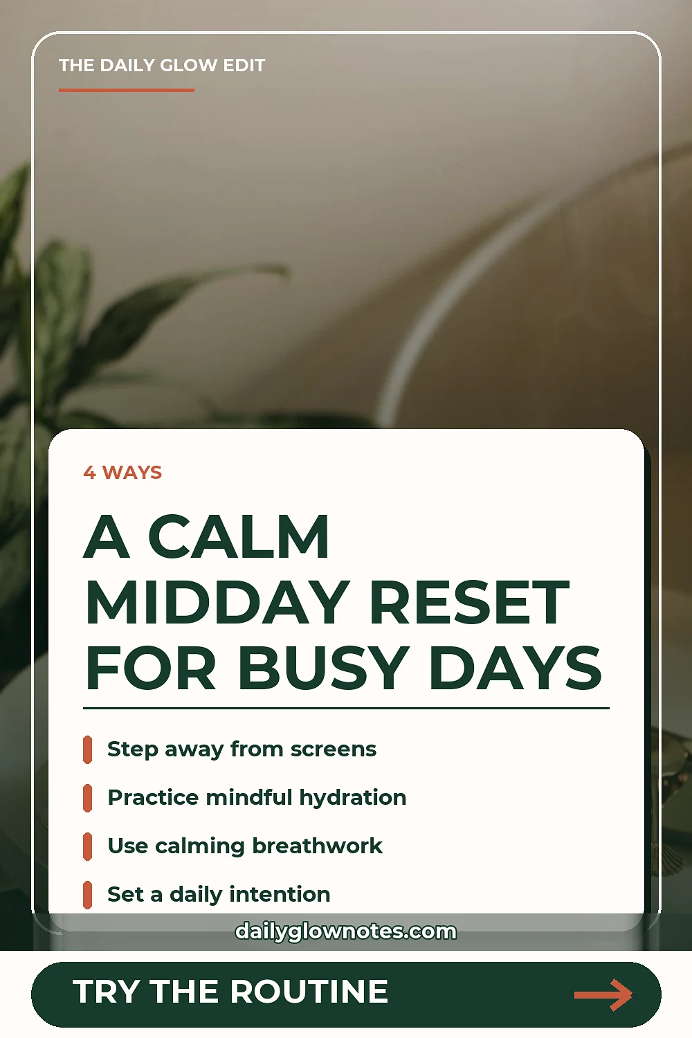 Midday Grounding Habits to Reclaim Your Afternoon Energy