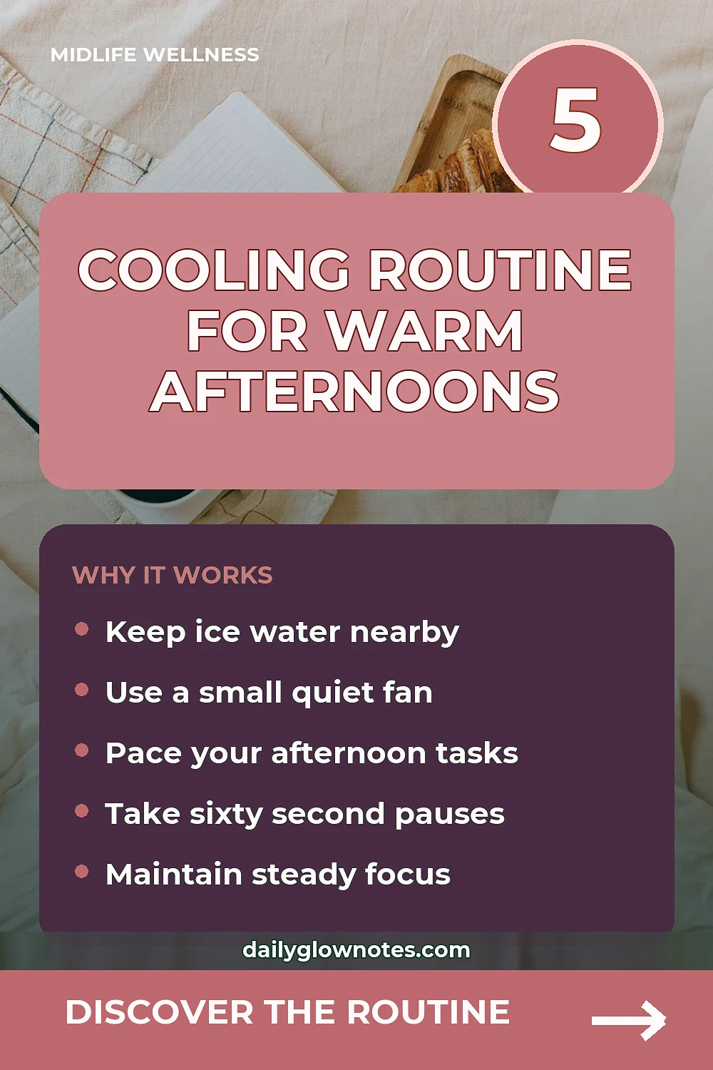 A Desk-Side Cooling Routine for Warm Afternoon Work Blocks