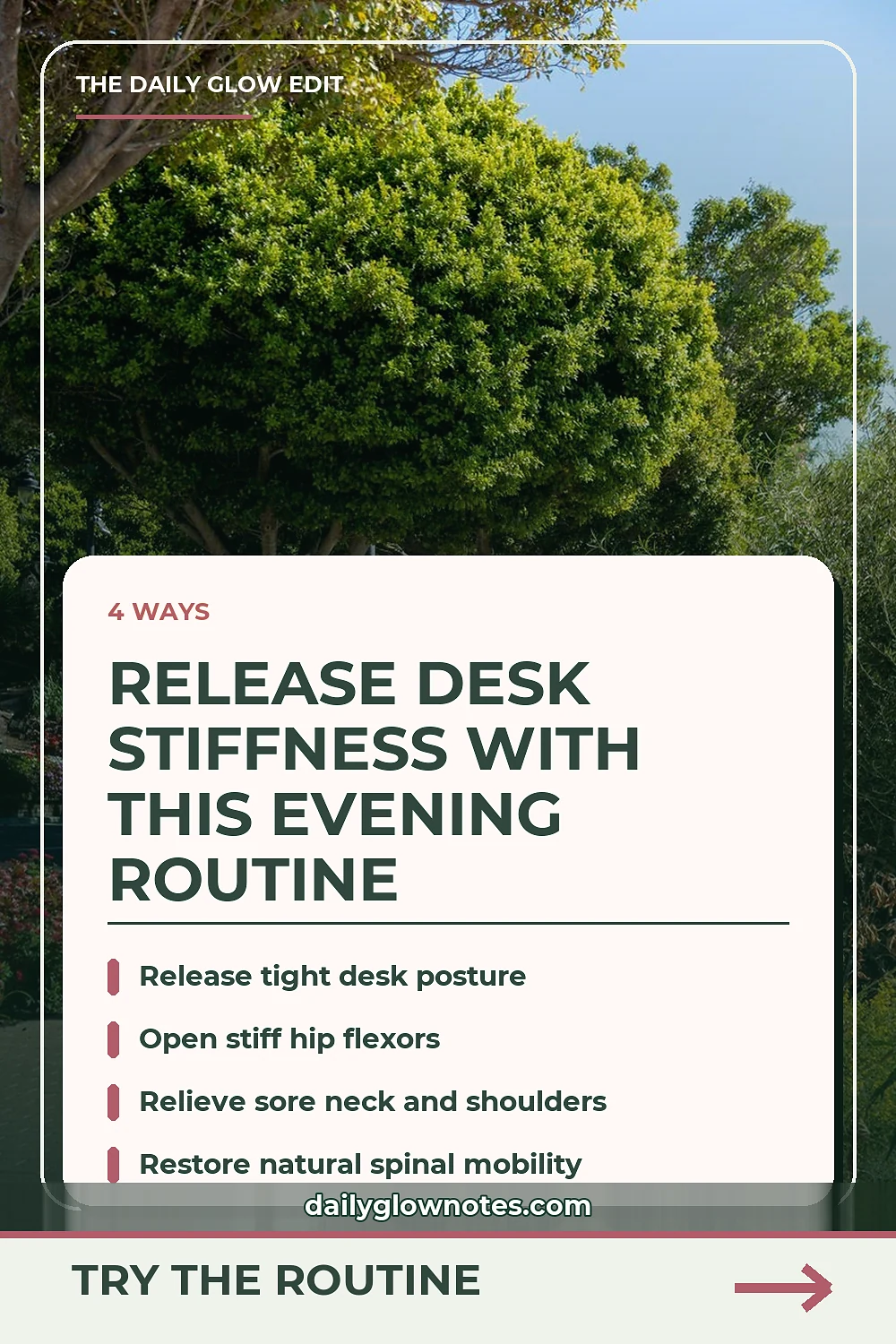 A 10-Minute Evening Reset to Shake Off All-Day Sitting Stiffness